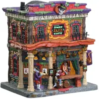 Lemax zombie jazz café verlicht huisje Spooky Town 2021 - afbeelding 1