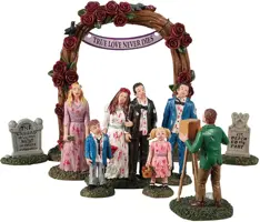 Lemax zombie wedding party, set of 9 tafereel Spooky Town 2022 - afbeelding 5
