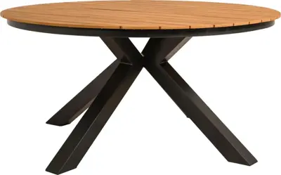 Lesli Living dining tuintafel arezzo 120x74cm antraciet - afbeelding 3