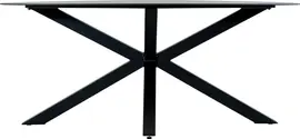 Lesli Living dining tuintafel crest 180x100x73cm zwart - afbeelding 4