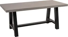 Lesli Living dining tuintafel toro 180x90x77cm zwart - afbeelding 1