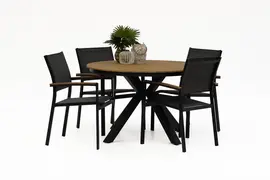 Lesli Living diningset arezzo 120 dining antraciet kopen?