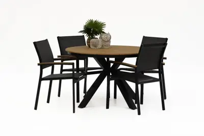 Lesli Living diningset arezzo 120 dining antraciet