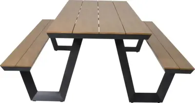 Lesli Living picknicktafel arezzo 200x145x75cm - afbeelding 4