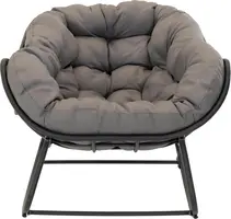 Lesli Living schommelstoel cozy zwart - afbeelding 3