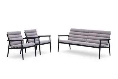 Lesli Living stoel-bank loungeset citrus antraciet - afbeelding 2