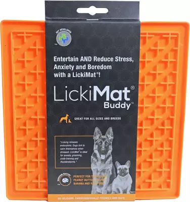Licki Mat hond likmat Buddy oranje 20 cm - afbeelding 1
