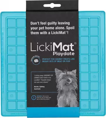 Licki Mat hond likmat Playdate turquoise, 20 cm - afbeelding 1