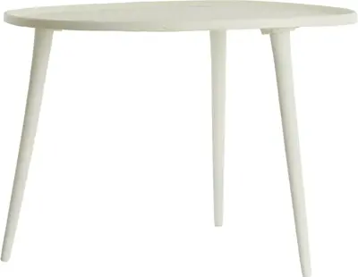 Light & Living bijzettafel aluminium babina 59x41cm crème  - afbeelding 1