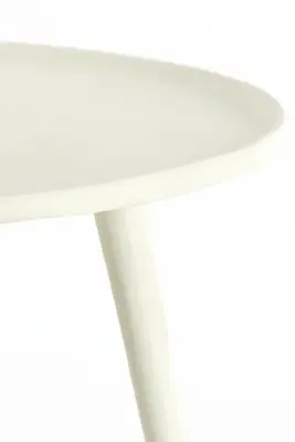 Light & Living bijzettafel aluminium babina 59x41cm crème  - afbeelding 3