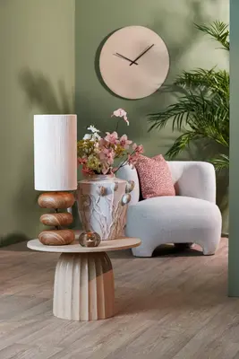 Light & Living bijzettafel aluminium veglia 60x38cm lichtbruin  - afbeelding 7
