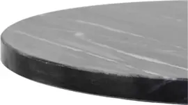 Light & Living bijzettafel metaal lomelo marmer 60x41cm zwart  - afbeelding 4