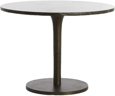 Light & Living bijzettafel metaal pazo marmer 61x41cm bruin  - afbeelding 1
