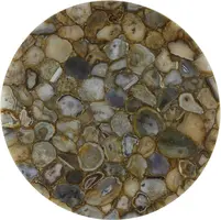 Light & Living bijzettafel metaal rickerd 48x53cm geel  - afbeelding 4