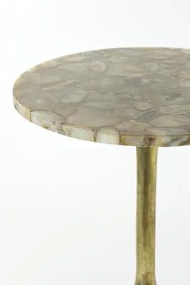 Light & Living bijzettafel metaal rickerd 48x53cm geel  - afbeelding 6