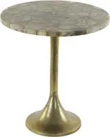 Light & Living bijzettafel metaal rickerd 48x53cm geel  - afbeelding 2