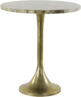 Light & Living bijzettafel metaal rickerd 48x53cm geel  - afbeelding 1