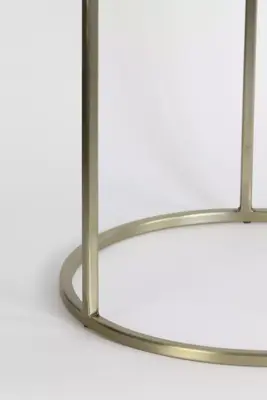 Light & Living bijzettafel set van 2 glas duarte goud - afbeelding 6