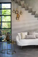 Light & Living bijzettafel set van 2 glas duarte goud - afbeelding 7