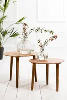 Light & Living bijzettafel set van 2 hout chakir hout - afbeelding 3