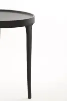 Light & Living bijzettafel set van 2 metaal tobias zwart - afbeelding 2