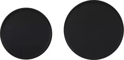 Light & Living bijzettafel set van 2 metaal tobias zwart - afbeelding 3