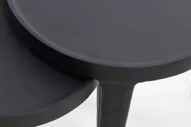 Light & Living bijzettafel set van 2 metaal tobias zwart - afbeelding 5