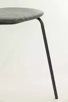Light & Living eetkamerstoel 58x58x82 cm emma velvet grijs-zwart - afbeelding 7