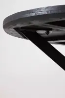 Light & Living eettafel ø140x76 cm yellov hout zwart - afbeelding 4