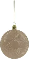 Light & Living glazen kerstbal budu 10cm taupe - afbeelding 1