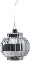 Light & Living glazen kerstbal ibarra 10cm donkergrijs - afbeelding 1