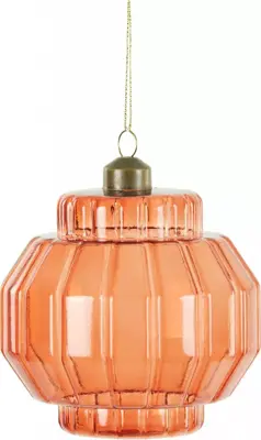 Light & Living glazen kerstbal ibarra 10cm rood