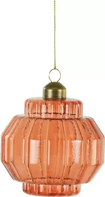 Light & Living glazen kerstbal ibarra 8cm rood
