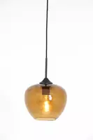 Light & Living Hanging lamp ø23x18 cm mayson black+glass brown - afbeelding 7