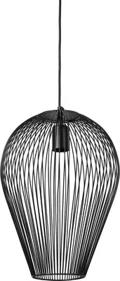 Light & Living hanglamp ø31x40 cm abby mat zwart - afbeelding 1