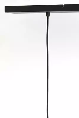Light & Living hanglamp glas lekar drie-lichts smoke zwart 100x22x32cm zwart - afbeelding 8