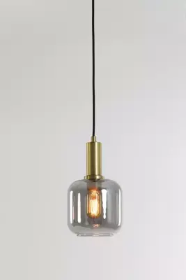 Light & Living hanglamp glas lekar smoke 21x37cm transparant - afbeelding 3