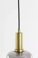 Light & Living hanglamp glas lekar smoke 21x37cm transparant - afbeelding 5