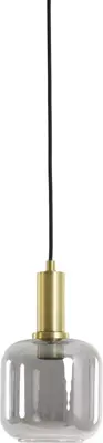 Light & Living hanglamp glas lekar smoke 21x37cm transparant - afbeelding 1