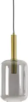Light & Living hanglamp glas lekar smoke 22x52cm transparant - afbeelding 1