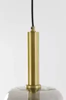 Light & Living hanglamp glas lekar smoke 22x52cm transparant - afbeelding 4