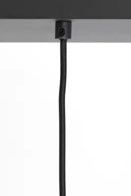 Light & Living hanglamp glas lekar smoke drie-lamps 100x22x32cm zwart, transparant - afbeelding 2
