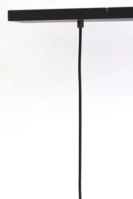 Light & Living hanglamp glas lekar smoke drie-lamps 100x22x32cm zwart, transparant - afbeelding 8