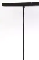 Light & Living hanglamp glas lekar smoke drie-lamps 100x22x32cm zwart, transparant - afbeelding 8