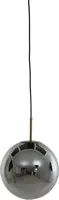Light & Living hanglamp glas medina smoke 30x30cm transparant - afbeelding 1