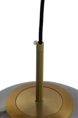 Light & Living hanglamp glas medina smoke 40x40cm transparant - afbeelding 3