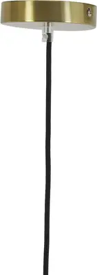 Light & Living hanglamp glas misty amber 30x37cm transparant - afbeelding 6