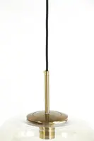 Light & Living hanglamp glas misty amber 30x37cm transparant - afbeelding 2
