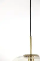 Light & Living hanglamp glas misty amber 30x37cm transparant - afbeelding 5