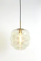 Light & Living hanglamp glas misty amber 30x37cm transparant - afbeelding 7